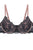 Two Tone Floral Lace Push Up Bra
