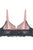 Two Tone Floral Lace Push Up Bra