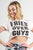 "fries Over Guys" Graphic Studs Detail Crop Top