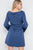 Straight Neck Solid Front-tie Dress
