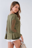 Long Mesh Sleeve Top