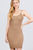 Scallop Edge Cami Sweater Knit Mini Dress