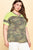 Camouflage Printed Loose-fit Knit Top