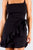 Spaghetti Strap Square Neck Ruffled Wrap Dress