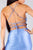 Spaghetti Strap Lace Up Back Ruched Mini Dress