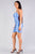 Spaghetti Strap Lace Up Back Ruched Mini Dress