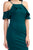 Ruffle Open Shoulder Halter Dress