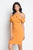 Ruffle Open Shoulder Halter Dress