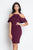 Ruffle Open Shoulder Halter Dress