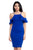Ruffle Open Shoulder Halter Dress