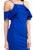 Ruffle Open Shoulder Halter Dress