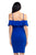 Ruffle Open Shoulder Halter Dress