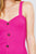 Heart Neck W/button Down Heavy Rib Rayon Spandex Mini Knit Dress