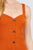 Heart Neck W/button Down Heavy Rib Rayon Spandex Mini Knit Dress