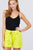 Front Tie W/elastic Band Short Pants