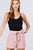 Front Tie W/elastic Band Short Pants