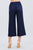 Fake Pocket W/button Detail Wide Long Leg Linen Pants