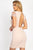 Back Cutout Floral Lace Mini Dress
