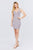 Sleeveless Deep Round V-shape Neck Heavy Rib Mini Dress