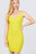 Sleeveless Deep Round V-shape Neck Heavy Rib Mini Dress
