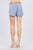 Front Slit Hem W/pocket And Belt Short Pants