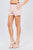 Front Slit Hem W/pocket And Belt Short Pants