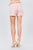 Front Slit Hem W/pocket And Belt Short Pants