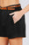 Front Slit Hem W/pocket And Belt Short Pants