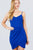 Cami Strap V-neck Wrapped Knit Mini Dress