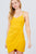 Cami Strap V-neck Wrapped Knit Mini Dress