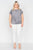 Plus Size Grey Sleeveless Basic U-shape Hem Top