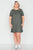 Plus Size Flare Casual Cuffed Short Sleeve Mini Shirt Dress
