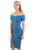 Off Shoulder Zip-front Denim Dress