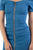 Off Shoulder Zip-front Denim Dress