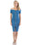 Off Shoulder Zip-front Denim Dress