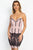 Contrast Trim Lace Mini Dress