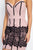 Contrast Trim Lace Mini Dress