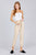 Paperbag W/bow Tie Elastic Hem Long Linen Pants