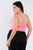 Plus Size Silk Chain Spaghetti Strap High Thong Center Cut Out Bodysuit