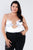 Plus Size Silk Chain Spaghetti Strap High Thong Center Cut Out Bodysuit