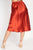 A-line Satin Midi Skirt