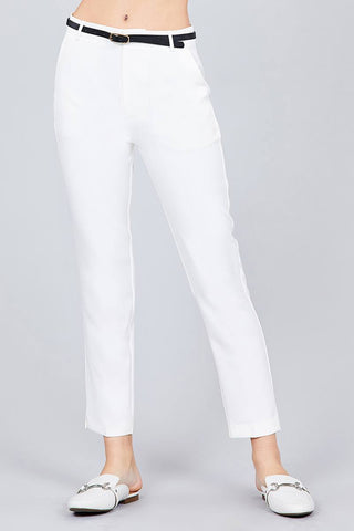 Classic Woven Pants W/belt