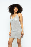 Halter Pure Metal Dress