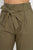 Belted Linen Paper Bag Pants