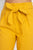 Belted Linen Paper Bag Pants