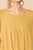 3/4 Sleeve Pocket Ruffle Pintuck Swing Dress