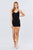 High Waist Button Detail Rolled Up Woven Short Pants