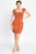 Short Cap Button Down Mini Dress