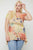 Multi-colored Watercolor Flower Print Tunic