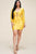Long Sleeve Solid Tie Front Short Dress